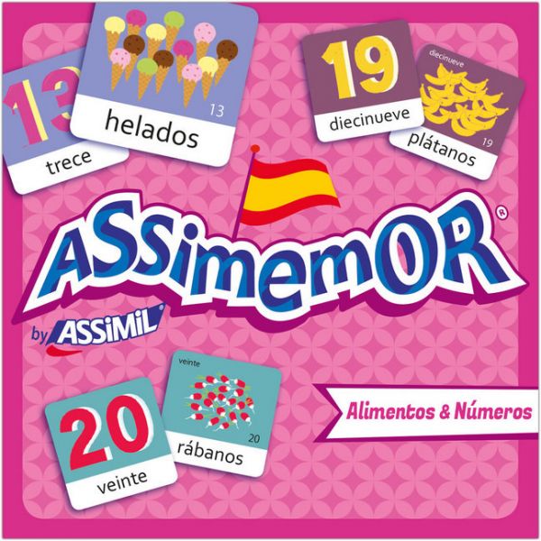 Image of Assimemor, Alimentos & Números - Speisen & Zahlen (Kinderspiel): Das kinderleichte Spanisch-Gedächtn