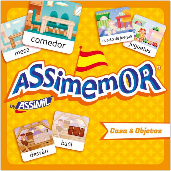 Image of Assimemor, Casa & Objetos - Haus & Objekte (Kinderspiel): Das kinderleichte Spanisch-Gedächtnisspiel