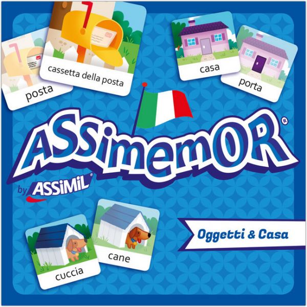 Image of Assimemor, Oggetti & Casa - Objekte & Haus (Kinderspiel): Das kinderleichte Italienisch-Gedächtnissp